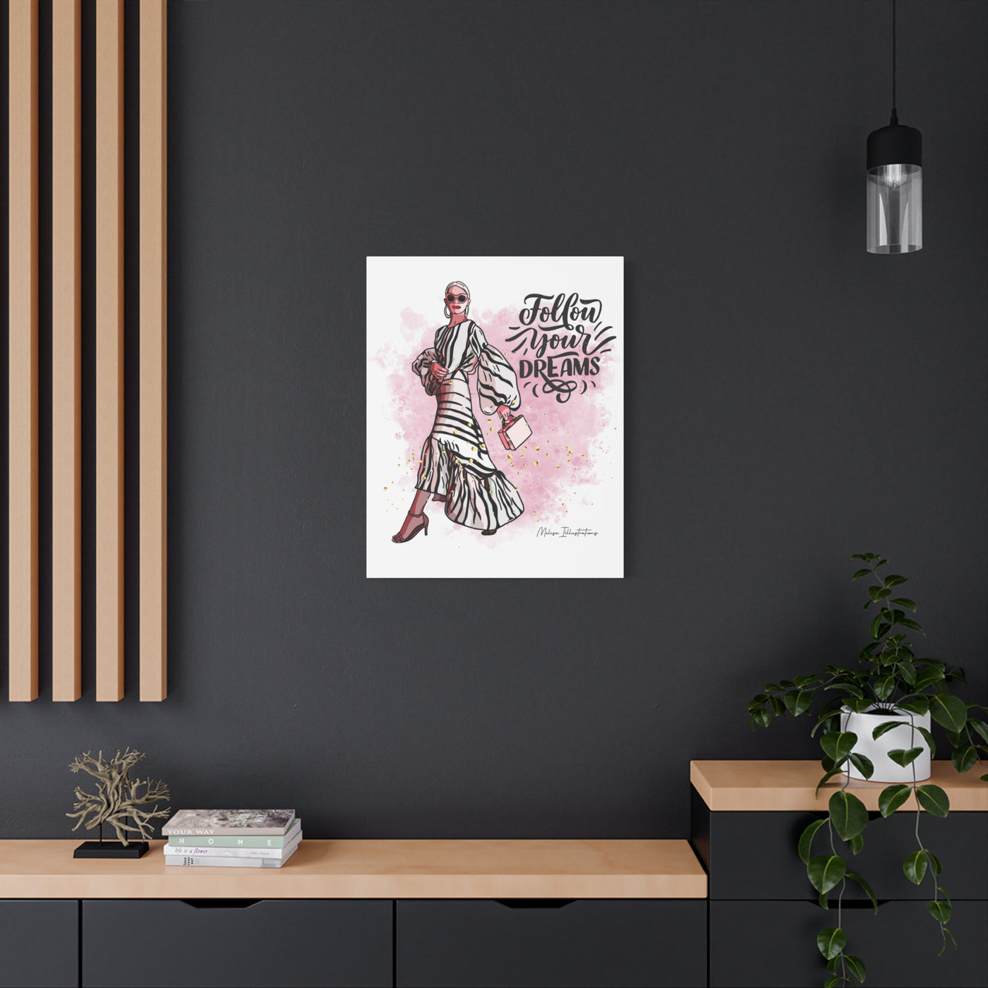 Follow Your Dreams Canvas Art - Fashion Inspiration Wall Decor