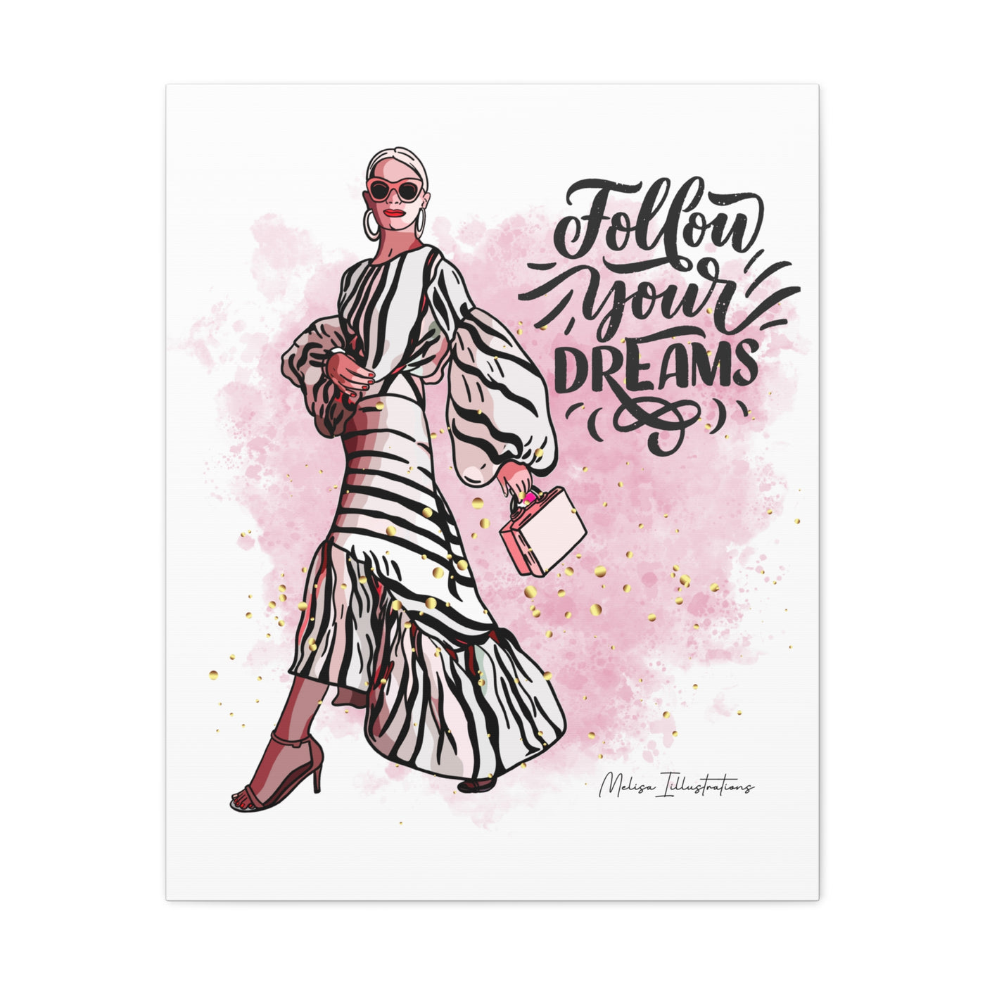 Follow Your Dreams Canvas Art - Fashion Inspiration Wall Decor