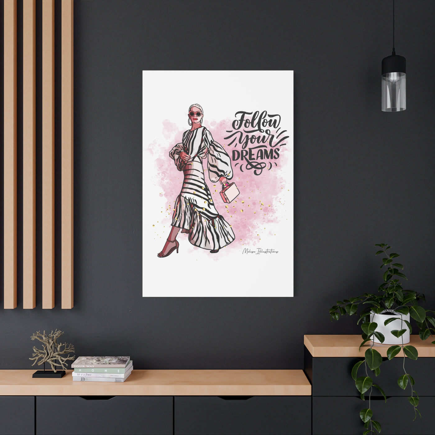 Follow Your Dreams Canvas Art - Fashion Inspiration Wall Decor