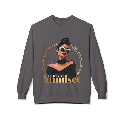 Millionaire Mindset Inspirational Sweatshirt - Unisex Midweight Fleece