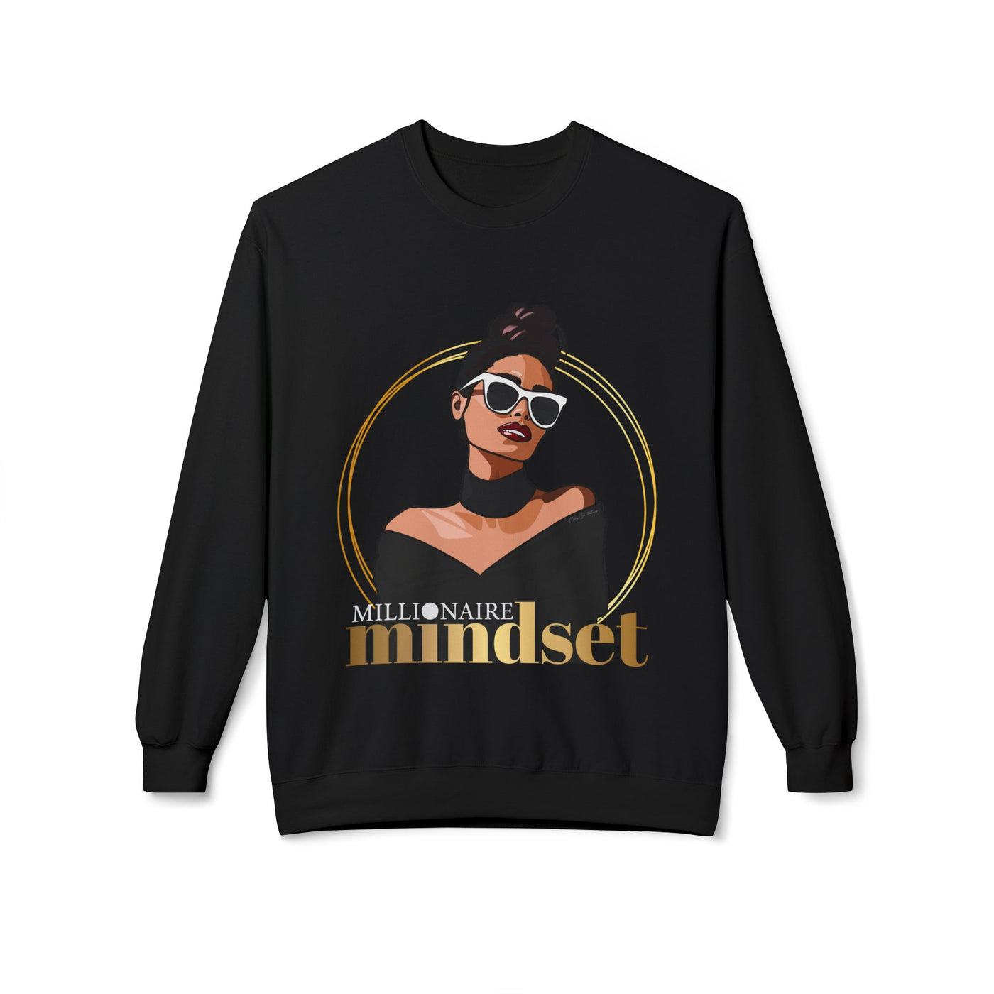 Millionaire Mindset Inspirational Sweatshirt - Unisex Midweight Fleece