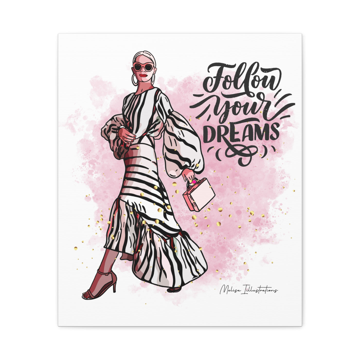 Follow Your Dreams Canvas Art - Fashion Inspiration Wall Decor