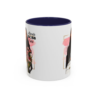 Ultimate Boss Babe Coffee Mug - Floral Design, Empowering Drinkware for Women