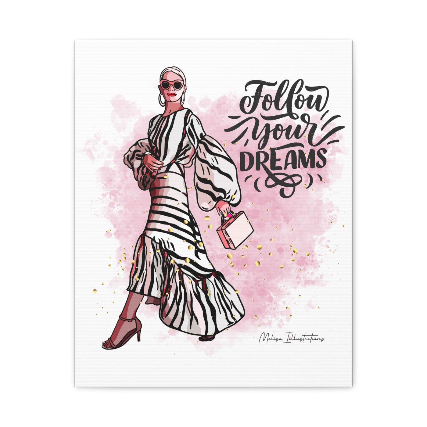 Follow Your Dreams Canvas Art - Fashion Inspiration Wall Decor