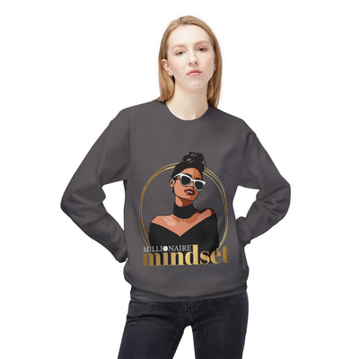 Millionaire Mindset Inspirational Sweatshirt - Unisex Midweight Fleece