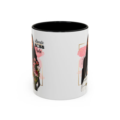 Ultimate Boss Babe Coffee Mug - Floral Design, Empowering Drinkware for Women