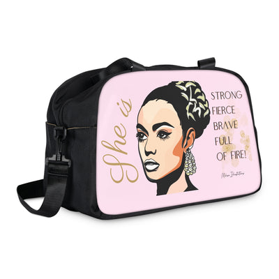 Empowered Makeup Handbag – Strong, Fierce & Full of Fire Design