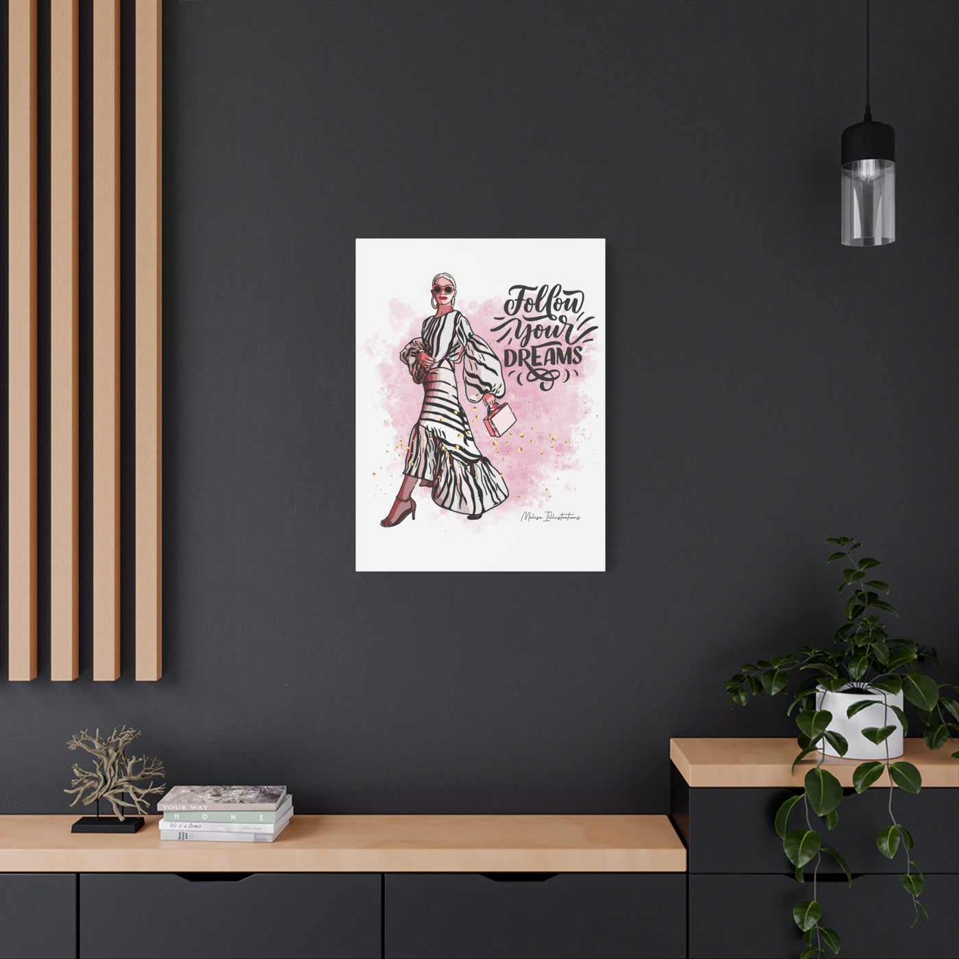 Follow Your Dreams Canvas Art - Fashion Inspiration Wall Decor